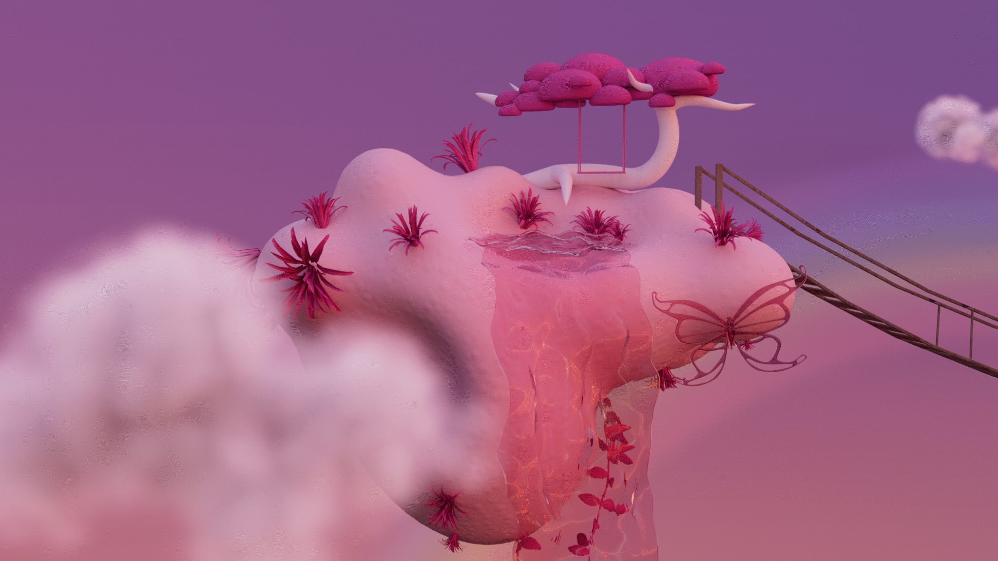 Fairy-Island-3d-render-vdb-clouds-cinema4d