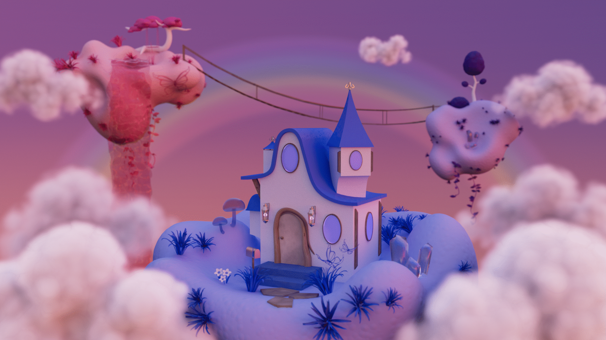 Fairy-Island-3d-render-vdb-clouds-cinema4d