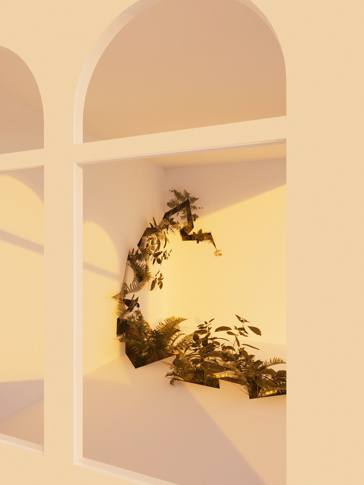 White-cube-crack-broken-3d-render-