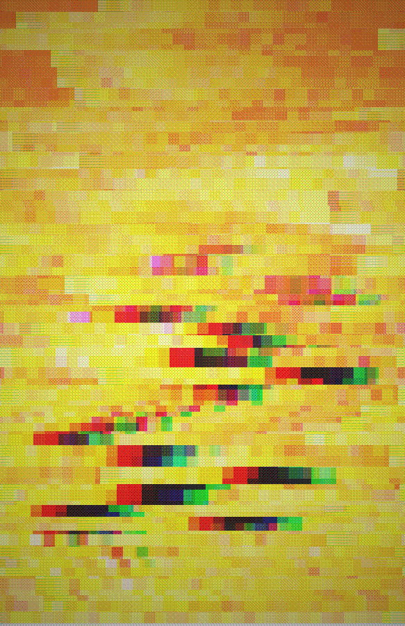 yellow-balloons-woman-circuit-bent